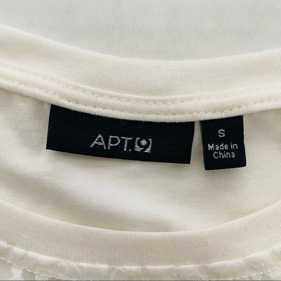 Apt 9 | @ Cold Shoulder High Low Laser Cut Top S - Picture 4 of 7